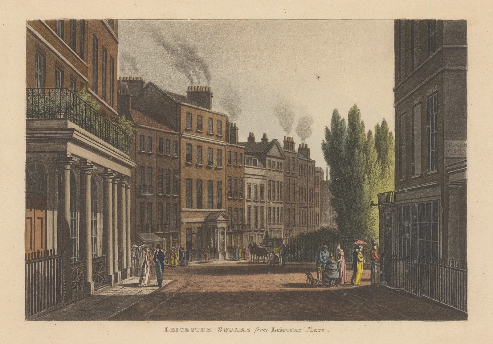 John Papworth, London - Leicester Square, 1816