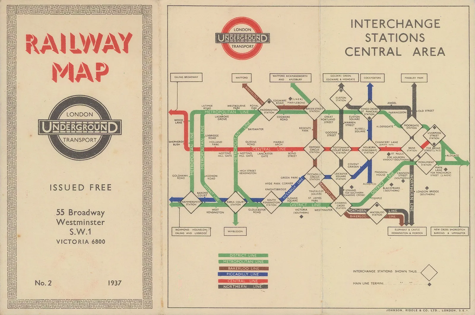 Harry Beck, London Underground Map, 1937