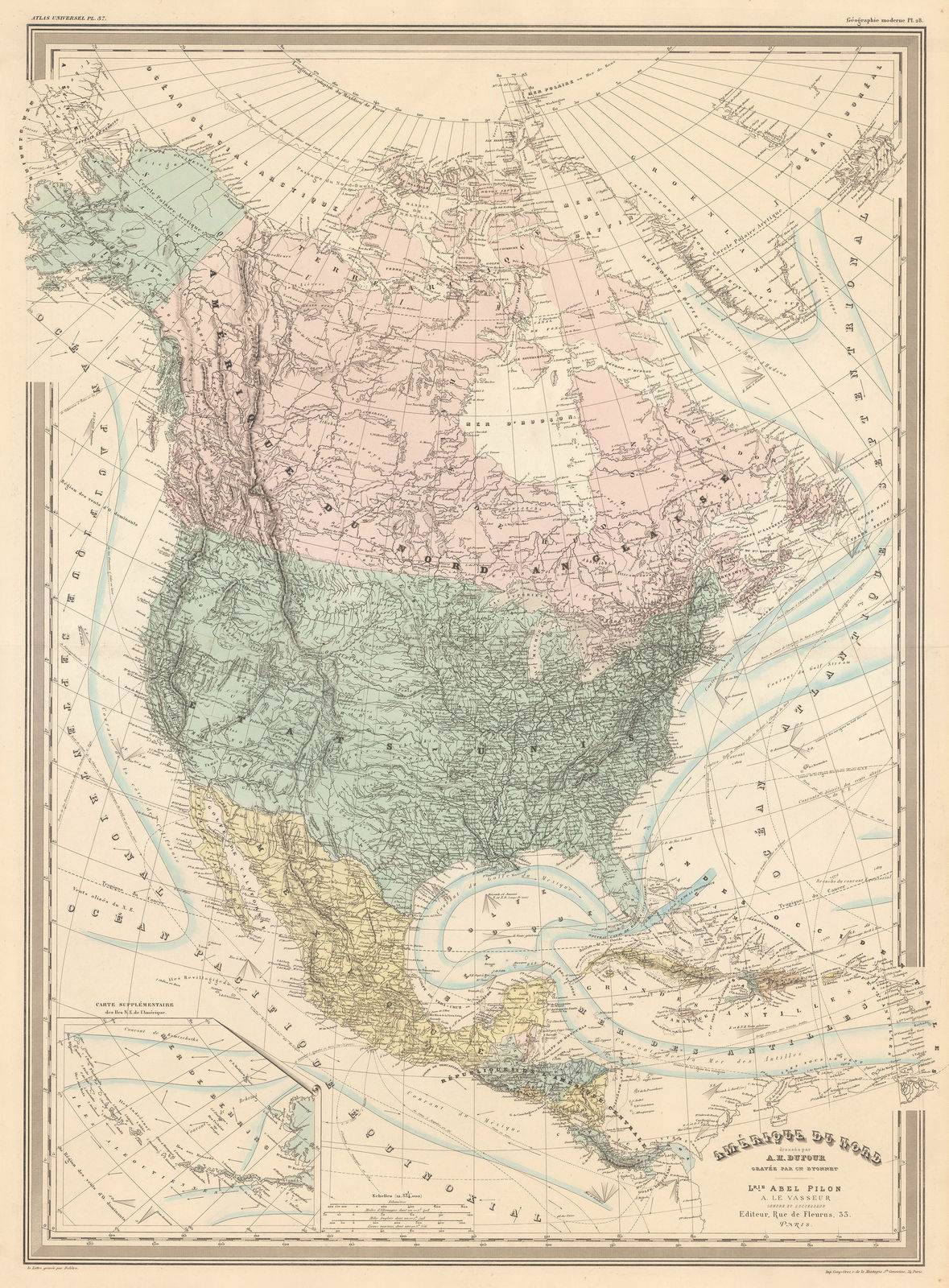 Auguste-Henri Dufour, North America, 1860 c.