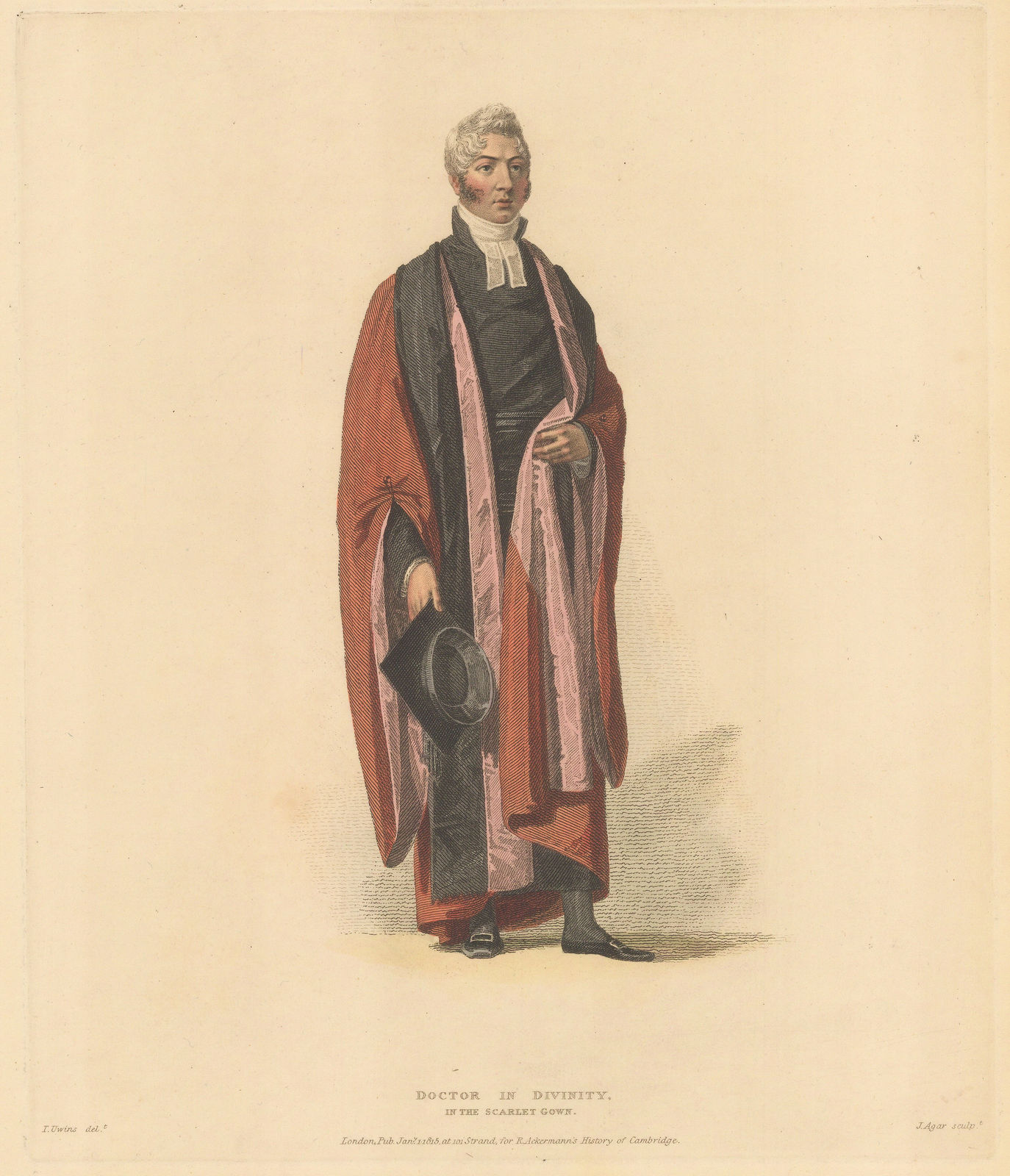 Rudolph Ackermann, Cambridge University - Doctor in Divinity, 1815