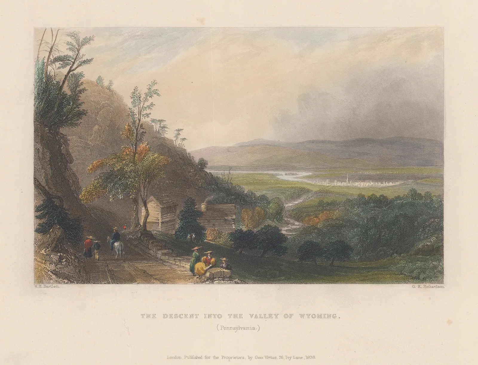 George Virtue, Pennsylvania - Valley of Wyoming, 1838