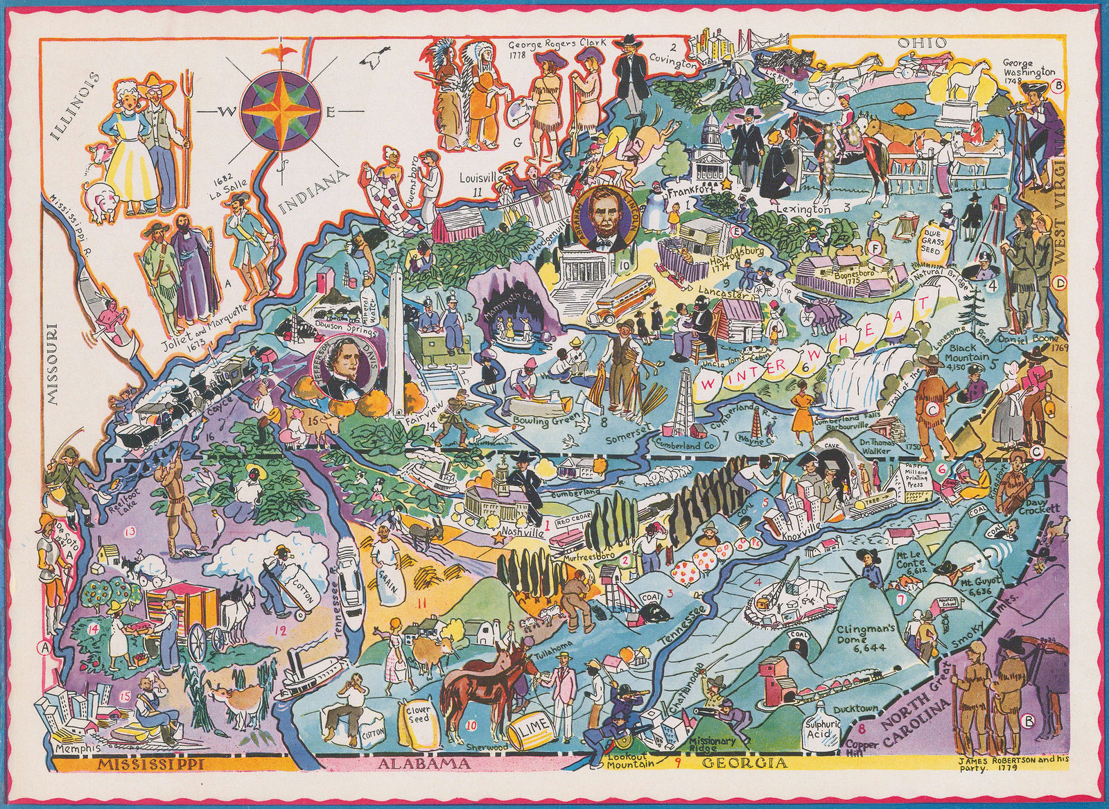 Elmer & Berta Hader, Kentucky and Tennessee, 1932