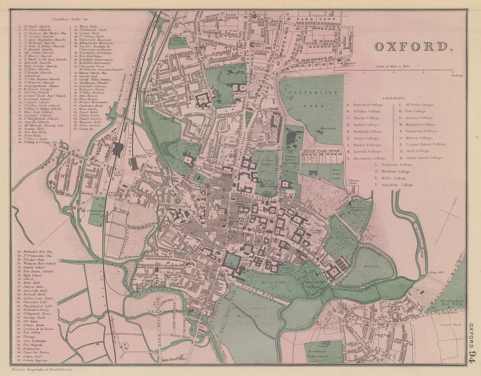 George W. Bacon, Oxford, 1890 c.