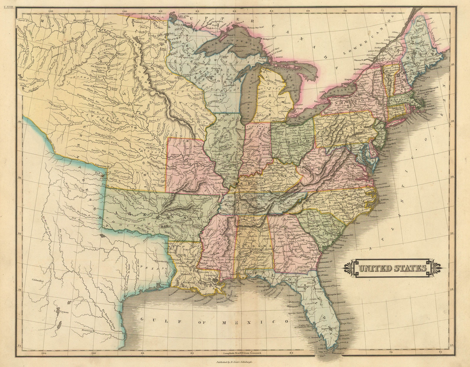 Daniel & William Lizars, United States, 1820 c.