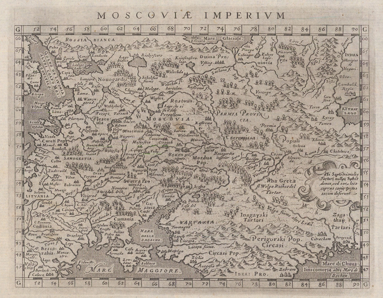Giovanni Antonio Magini, Muscovy or European Russia, 1620