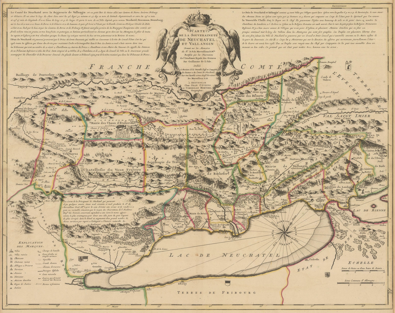 Covens (Jean) & Mortier (Cornelius), The Principality of Neuchâtel, 1730 c.