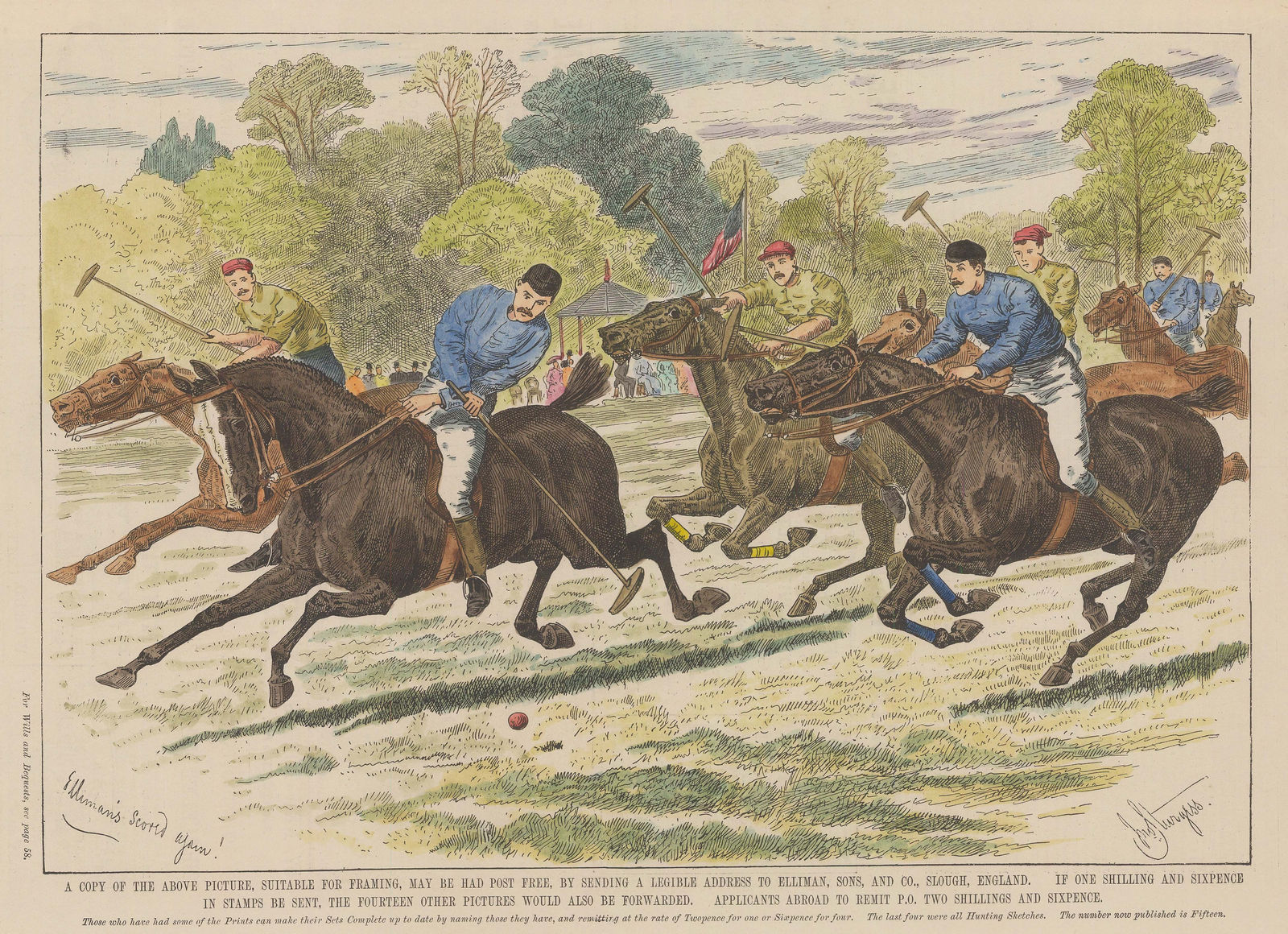 Illustrated London News (ILN), Polo - Elliman's Scores Again, 1890