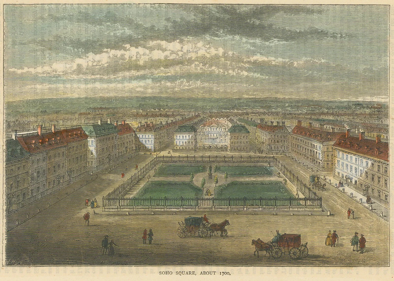 Old & New, London - Soho Square, 1880 c.