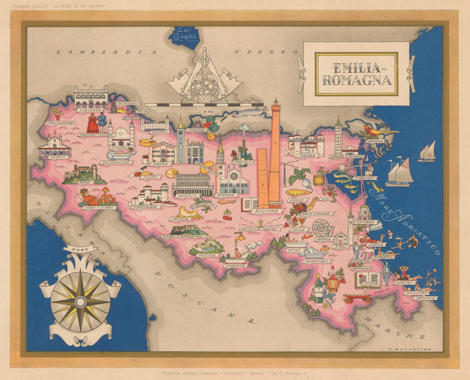 Giovanni De Agostini, Emilia-Romagna, 1950 c.