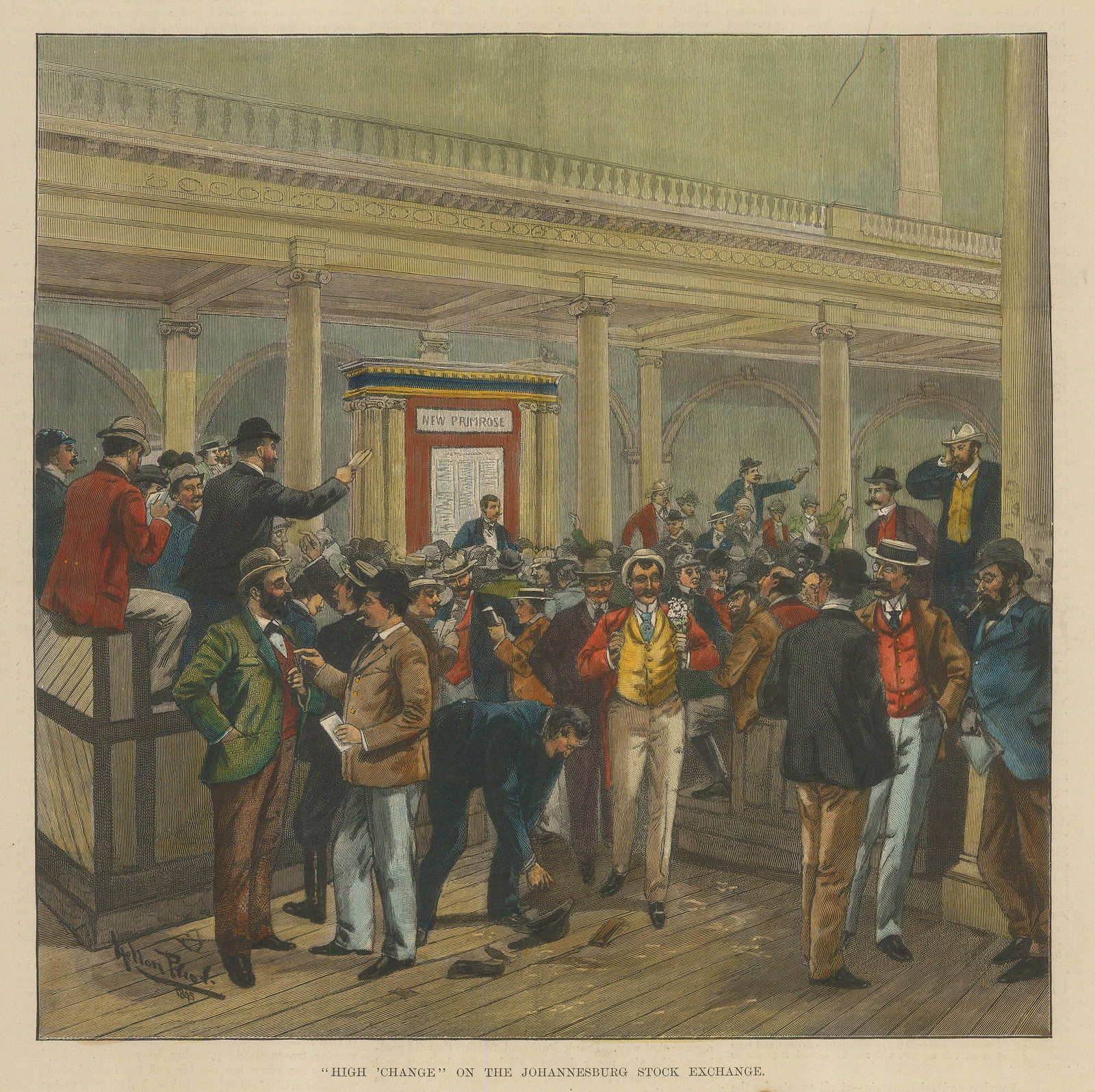 Illustrated London News (ILN), South Africa - Johannesburg, Stock Exchange, 1896