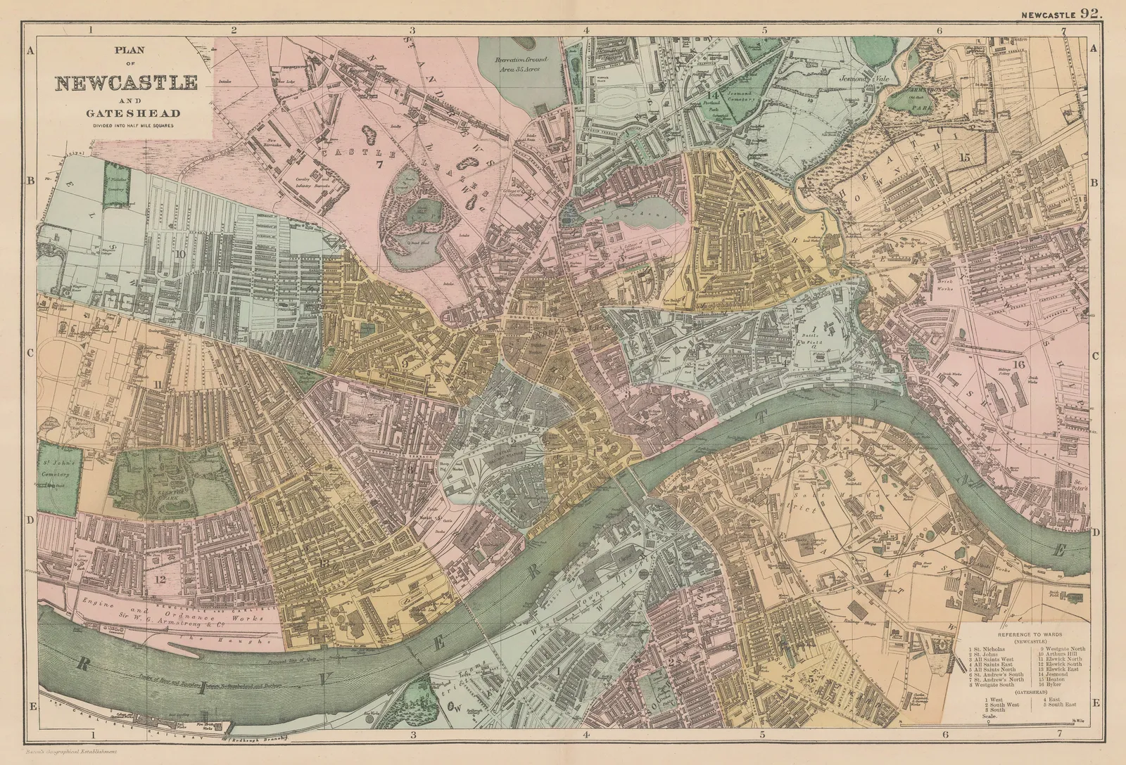 George W. Bacon, Newcastle and Gateshead, 1895