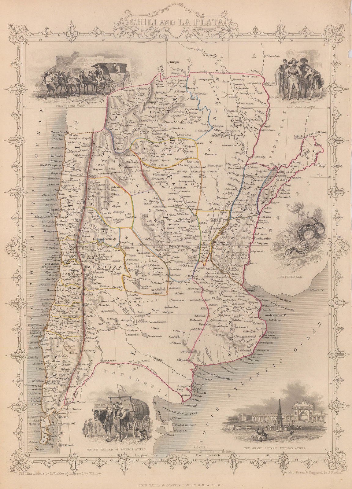 John Tallis, Chile and Argentina, 1851