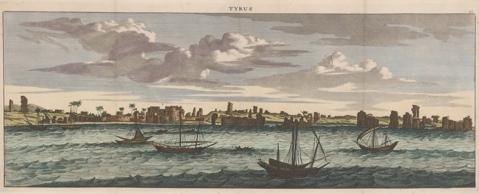 Cornelius Le Bruyn, Lebanon - Tyre, 1702
