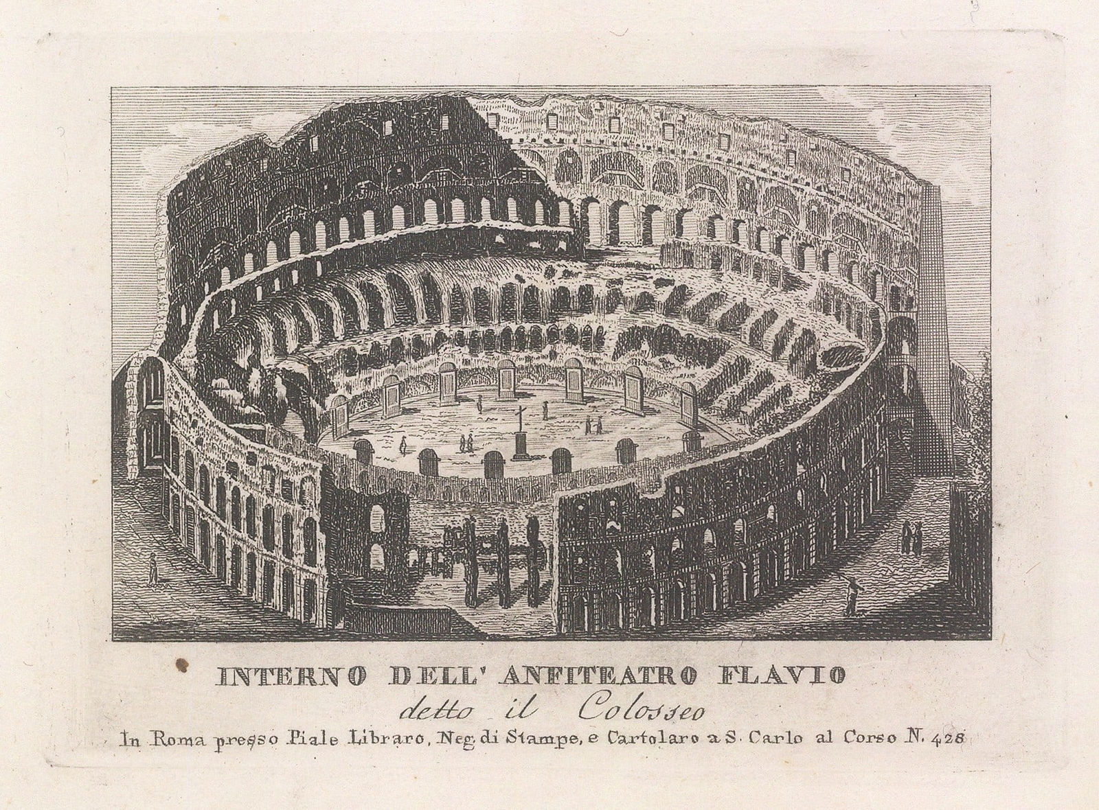 Pietro Piale, Italy - Rome, Colosseum, 1839