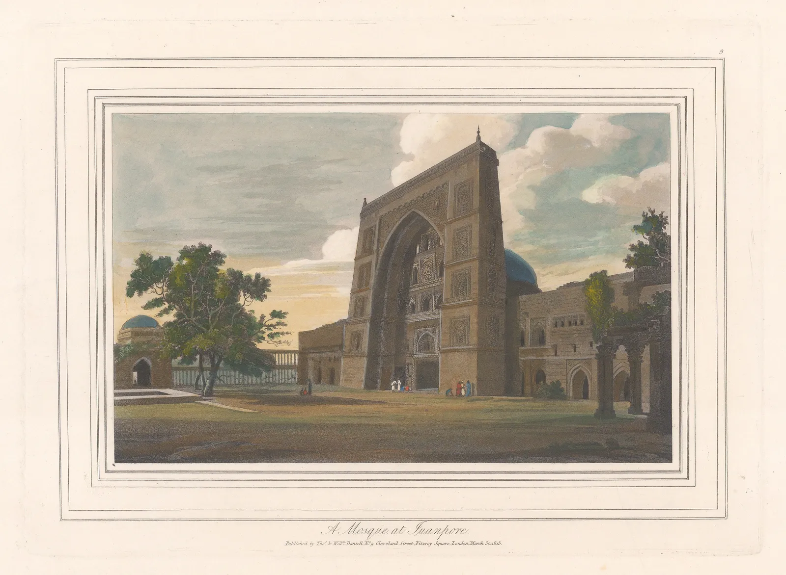 Thomas & William Daniell, India - Jaunpur, Atala mosque, 1813