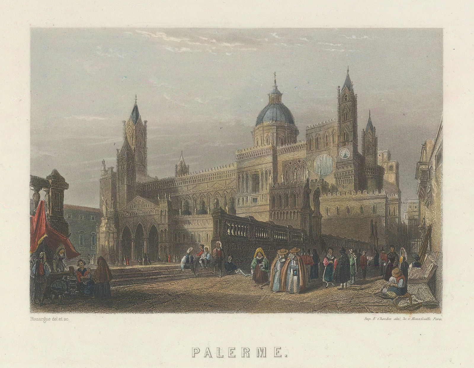 Conrad Malte-Brun, Italy - Palermo, 1855