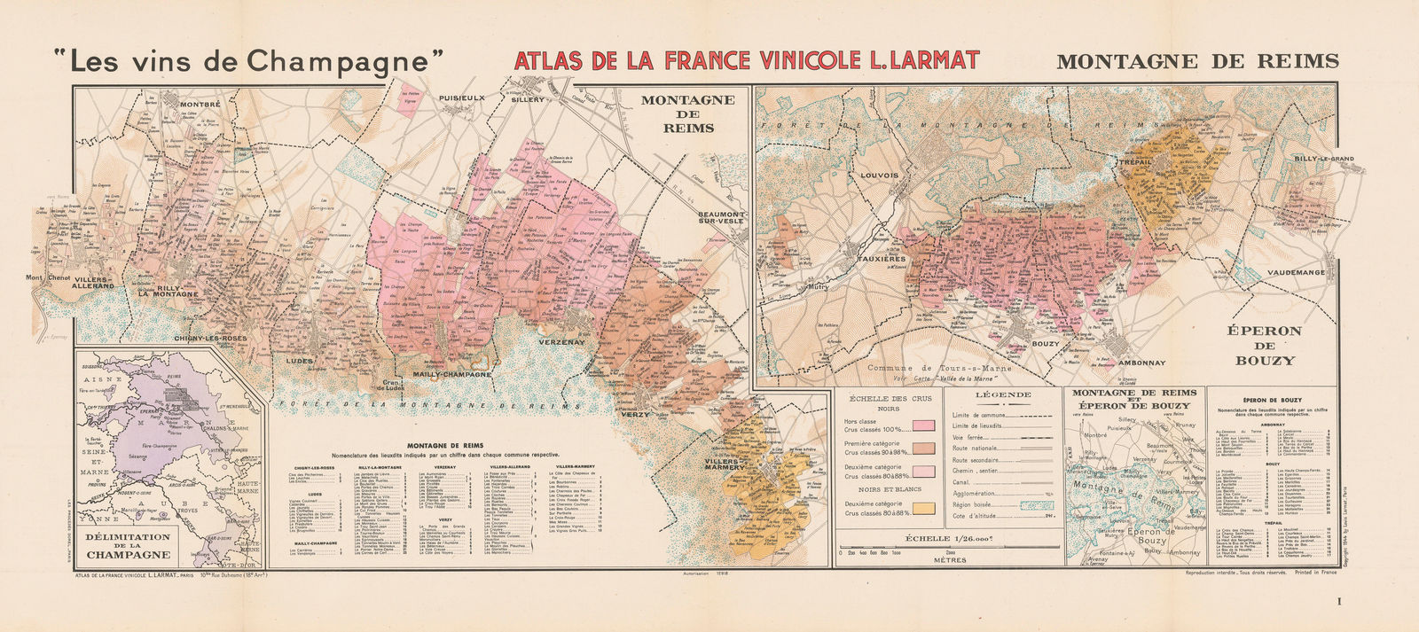 Louis Larmat, Champagne - Montagne de Reims & Éperon de Bouzy, 1944
