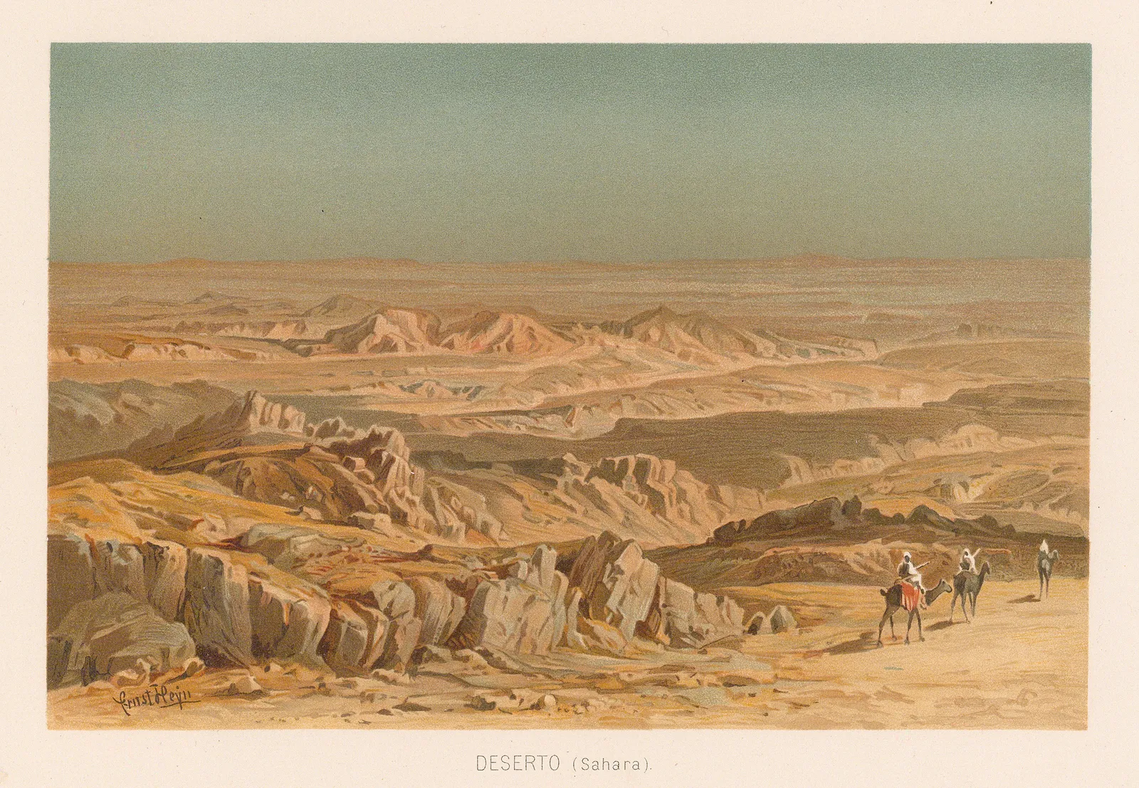 Melchior Neumayr, Sahara Desert, 1887