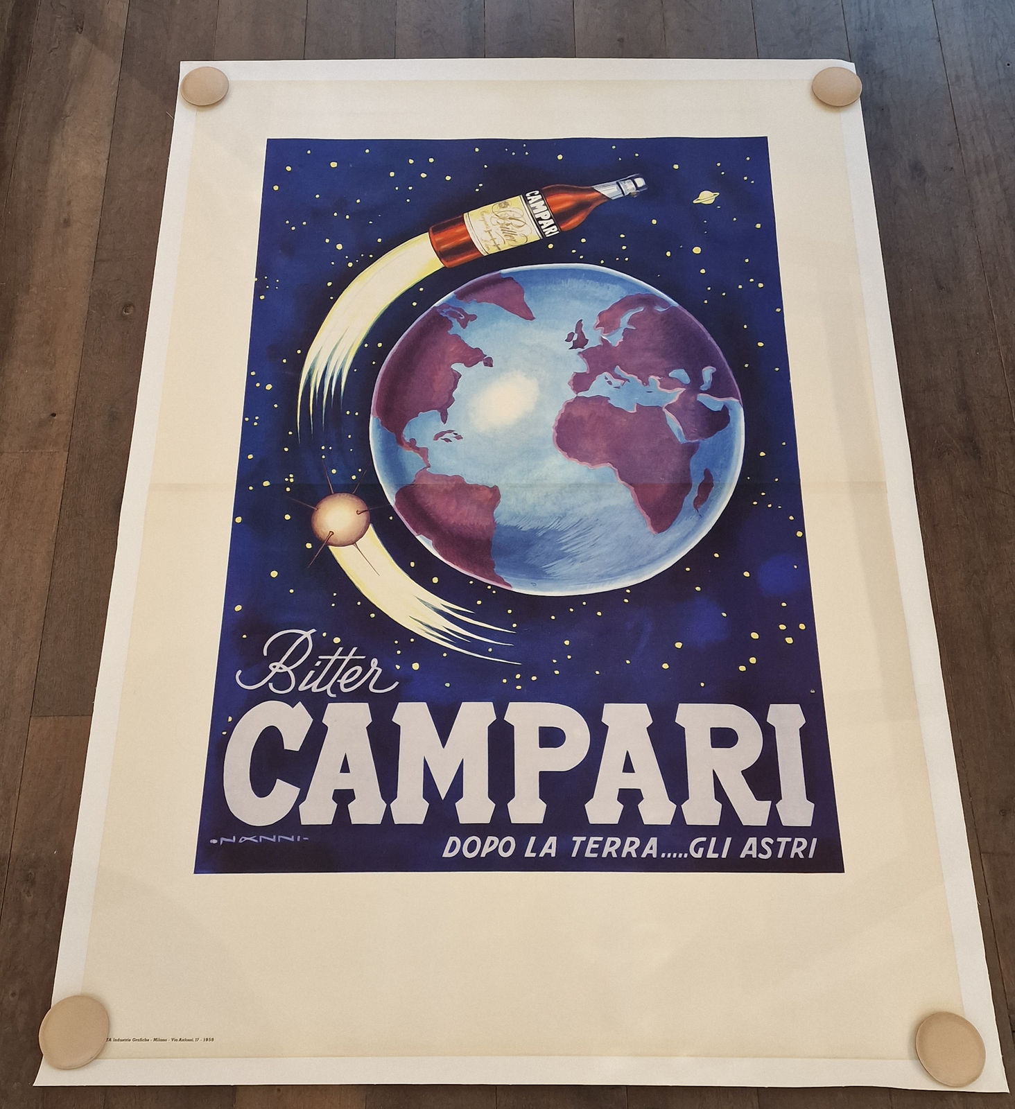 Nino Nanni, Campari Wall Poster, 1958