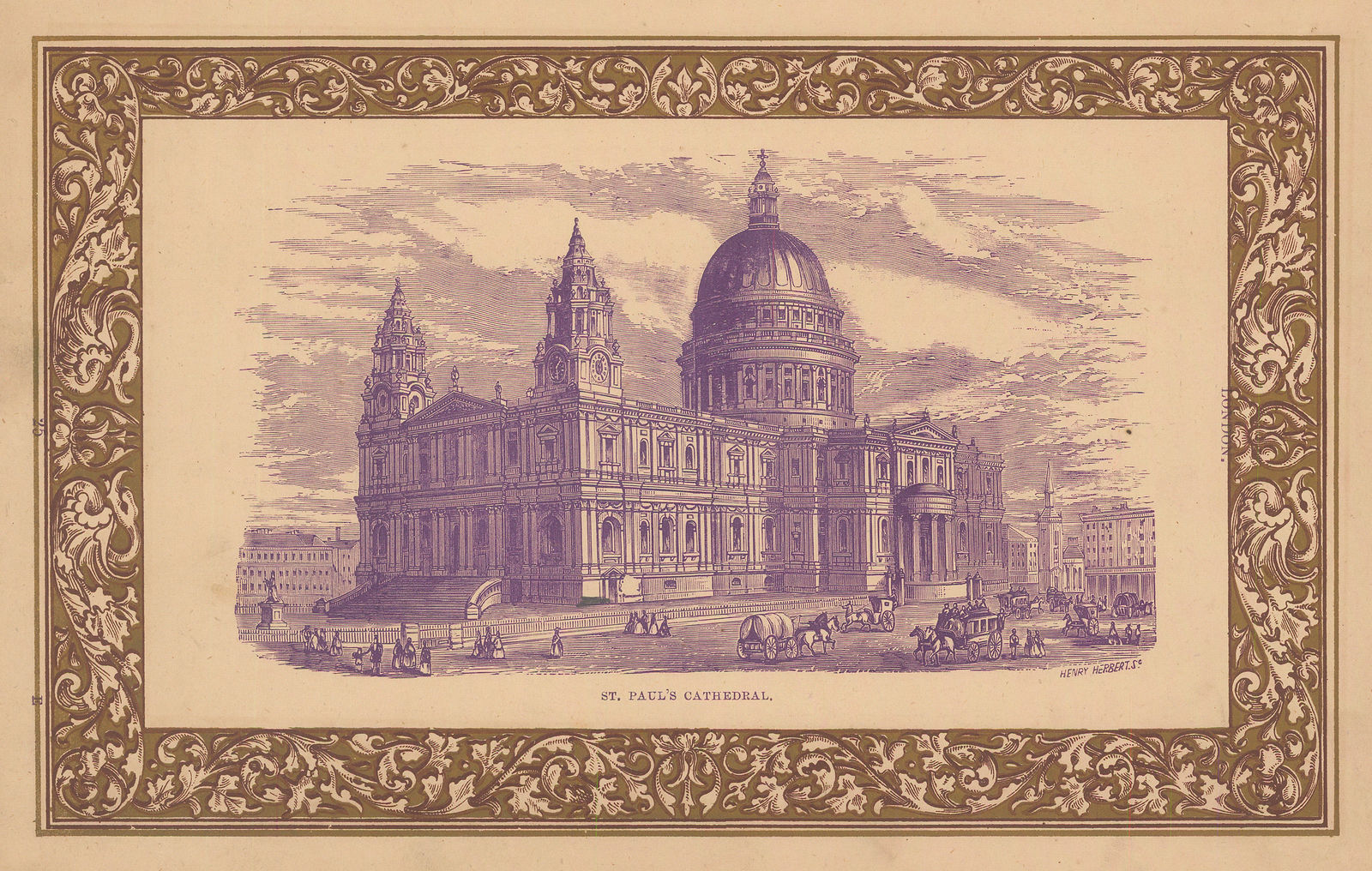 Henry Herbert, London - St. Paul's Cathedral, 1890 c.