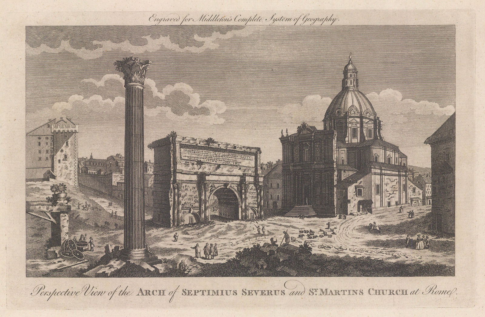 Charles Middleton, Italy - Rome, Arch of Septimius Severus, 1778