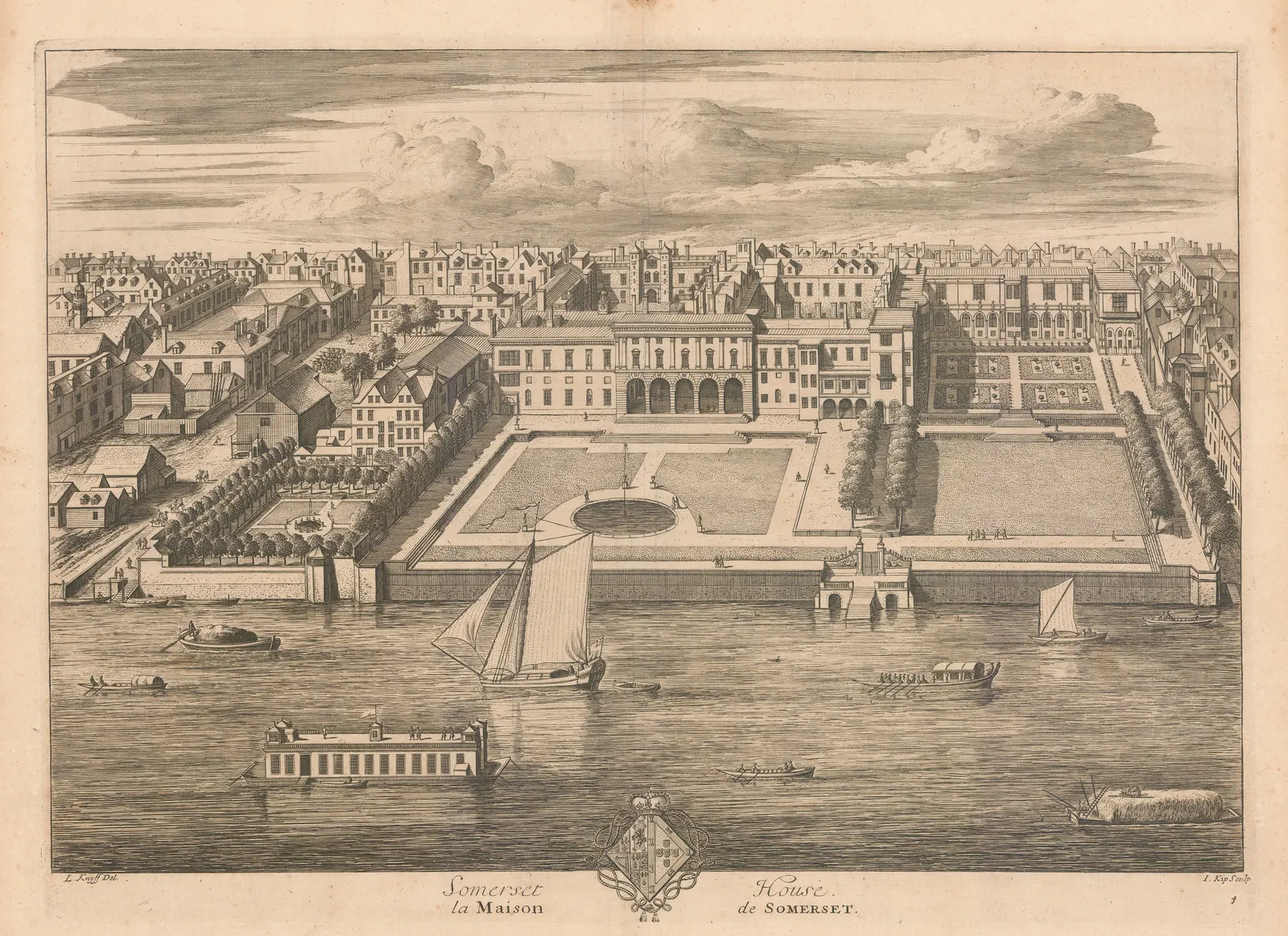 Johannes Kip, London - Somerset House, 1715