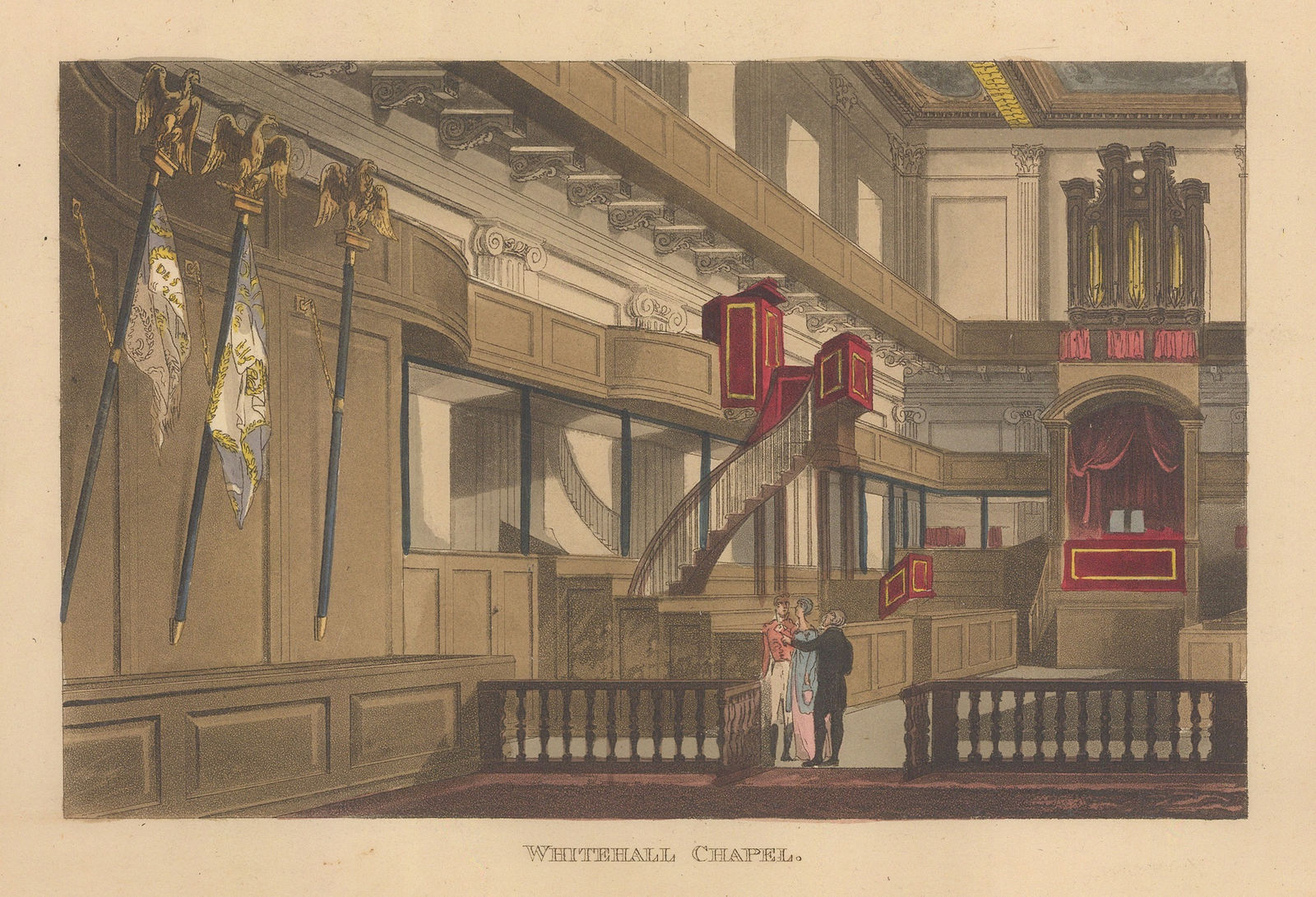 John Papworth, London - Whitehall Chapel (Chapel Royal), 1816