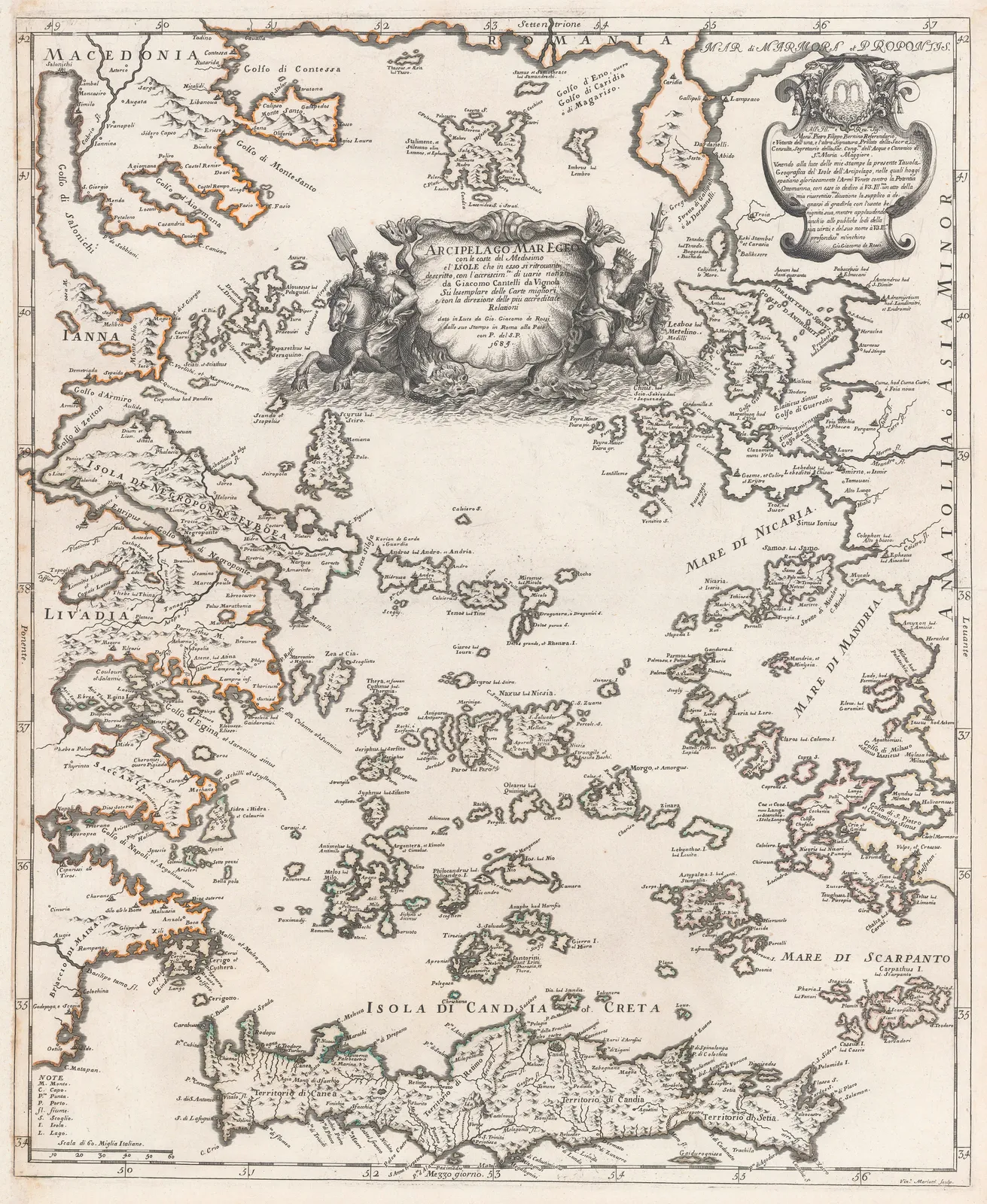 Giovanni Giacomo Rossi, Aegean Sea, 1684