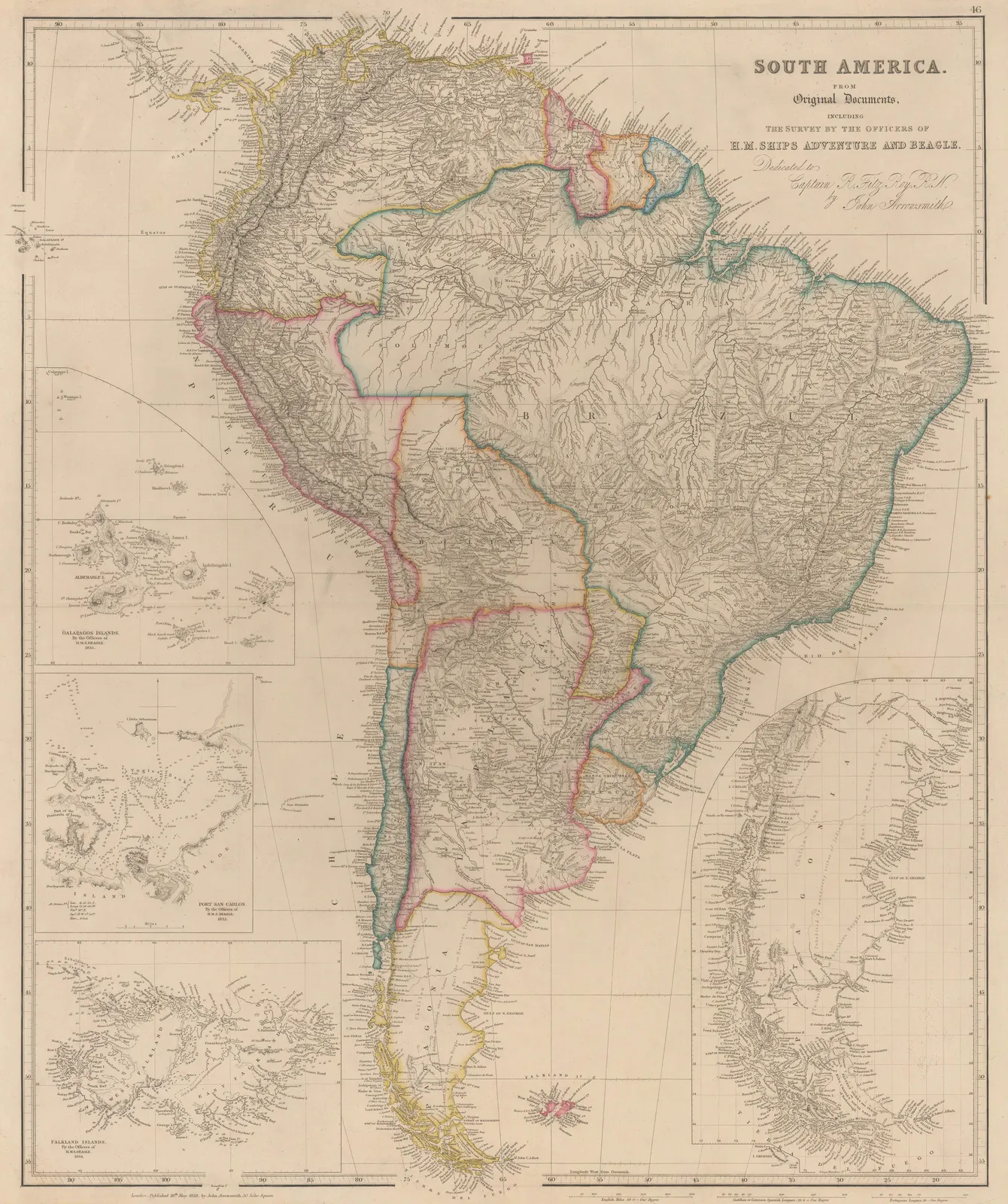 John Arrowsmith, South America, 1858