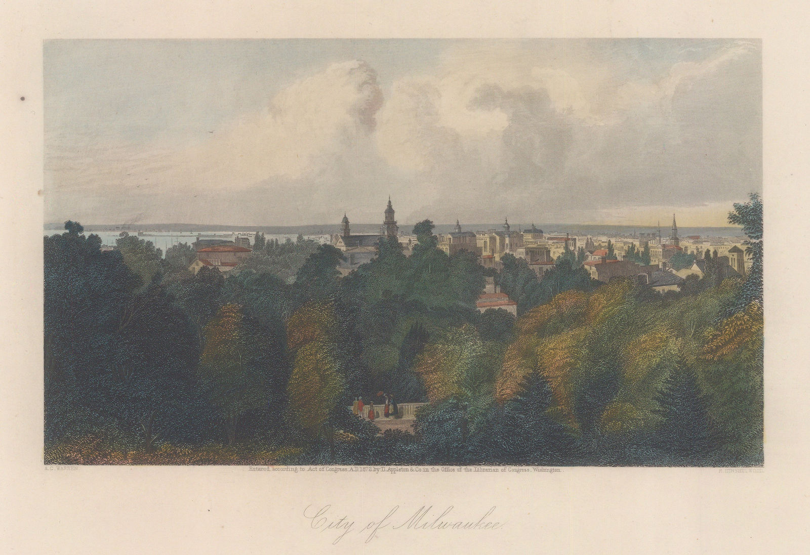 Picturesque America, Wisconsin - Milwaukee, 1872