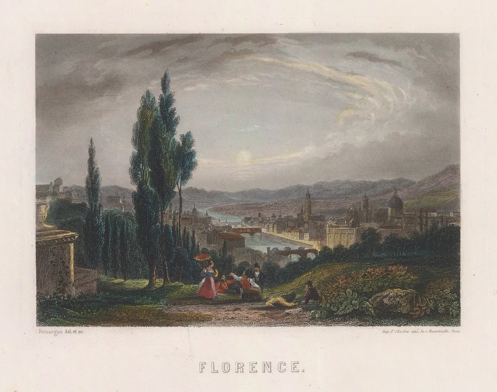 Conrad Malte-Brun, Italy - Florence, 1855