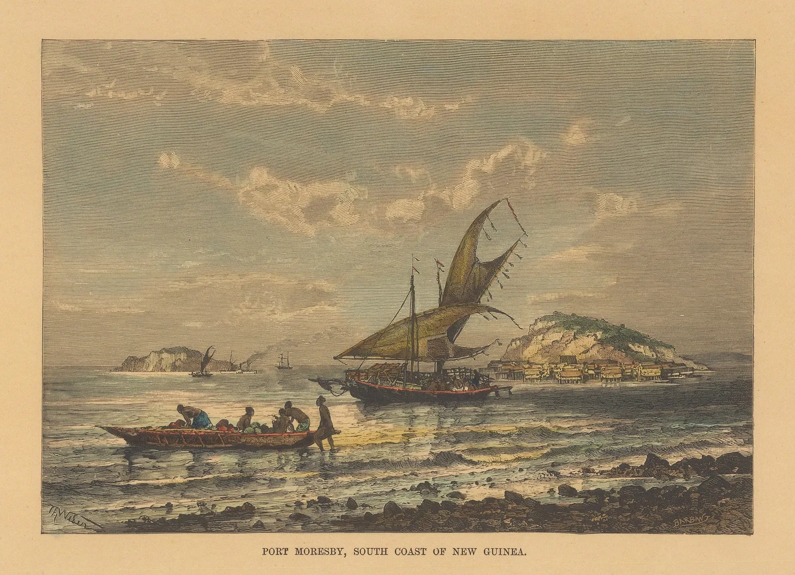 Jean Jacques Élisée Reclus, New Guinea - Port Moresby, 1894