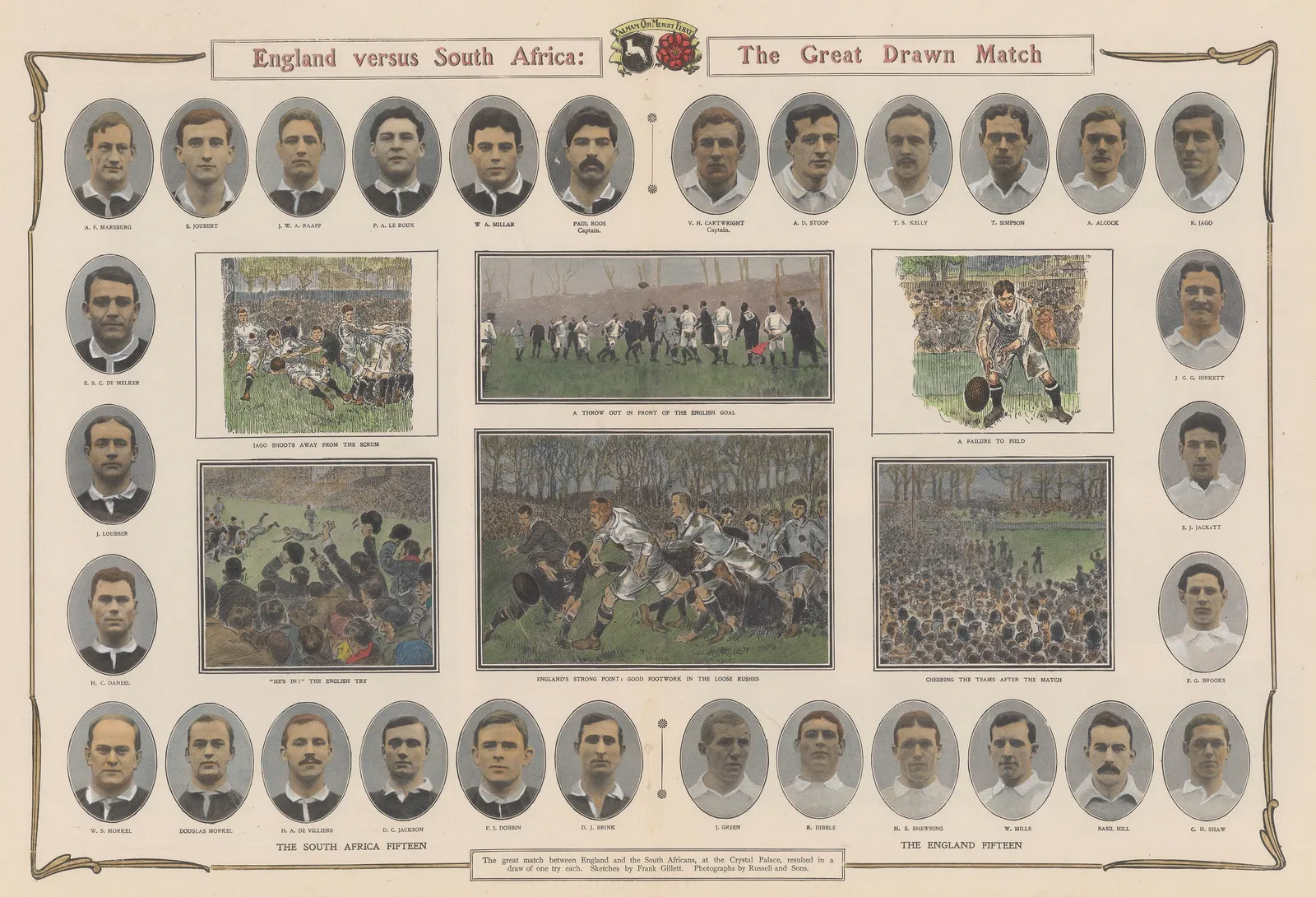 The Graphic Magazine, Rugby - England v. South Africa, 1906