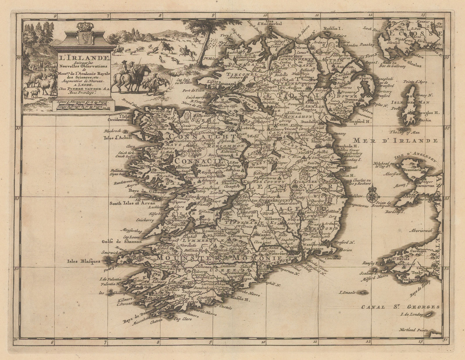 Pieter van der Aa, Ireland, 1714