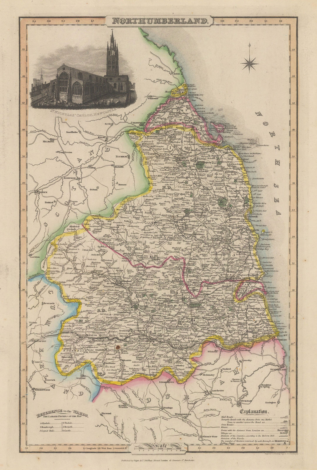 James Pigot, Northumberland, 1840