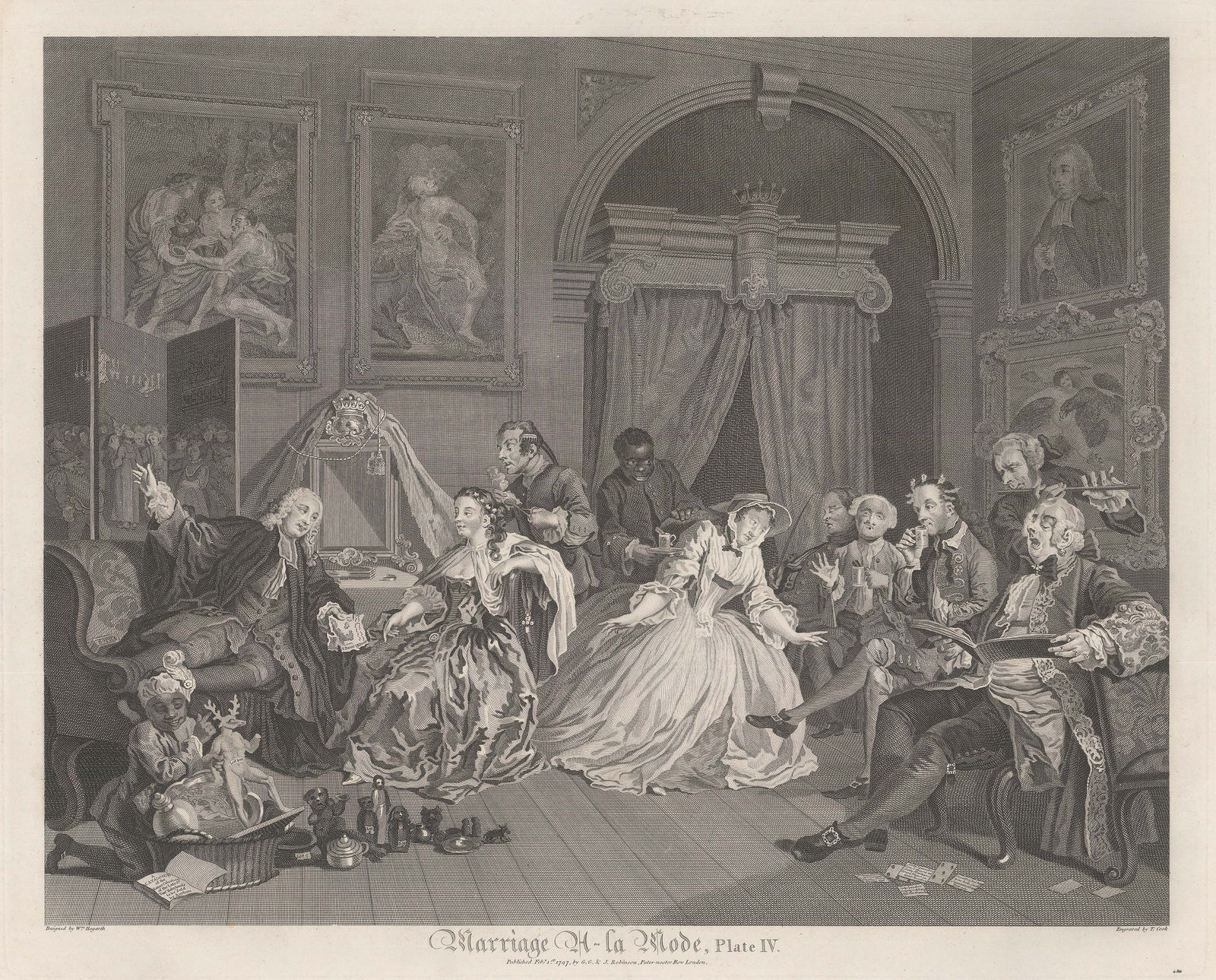 William Hogarth, Hogarth - Marriage a-la Mode, 1796