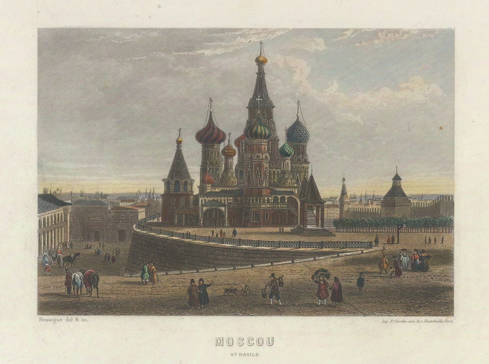 Conrad Malte-Brun, Russia - Moscow, St Basil's Cathedral, 1855