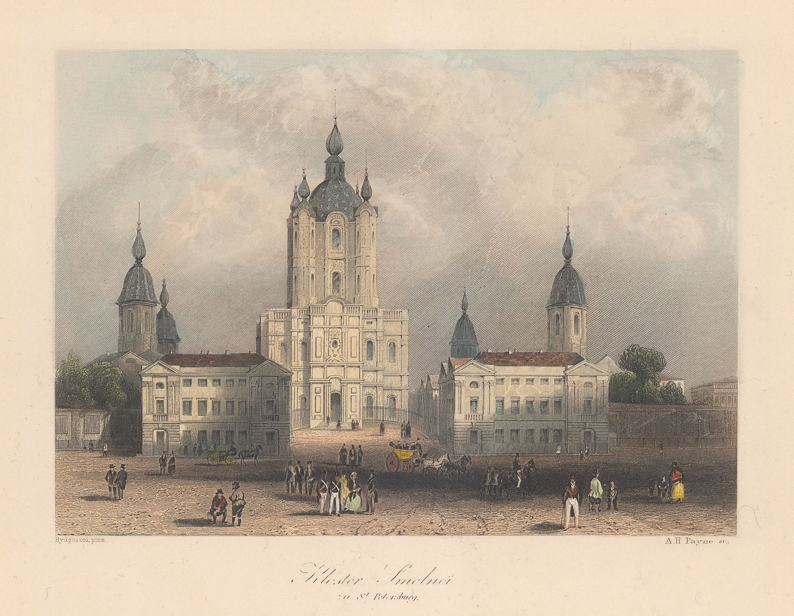 Albert Henry Payne, Russia - St Petersburg, Smolnoi Church and Convent, 1840
