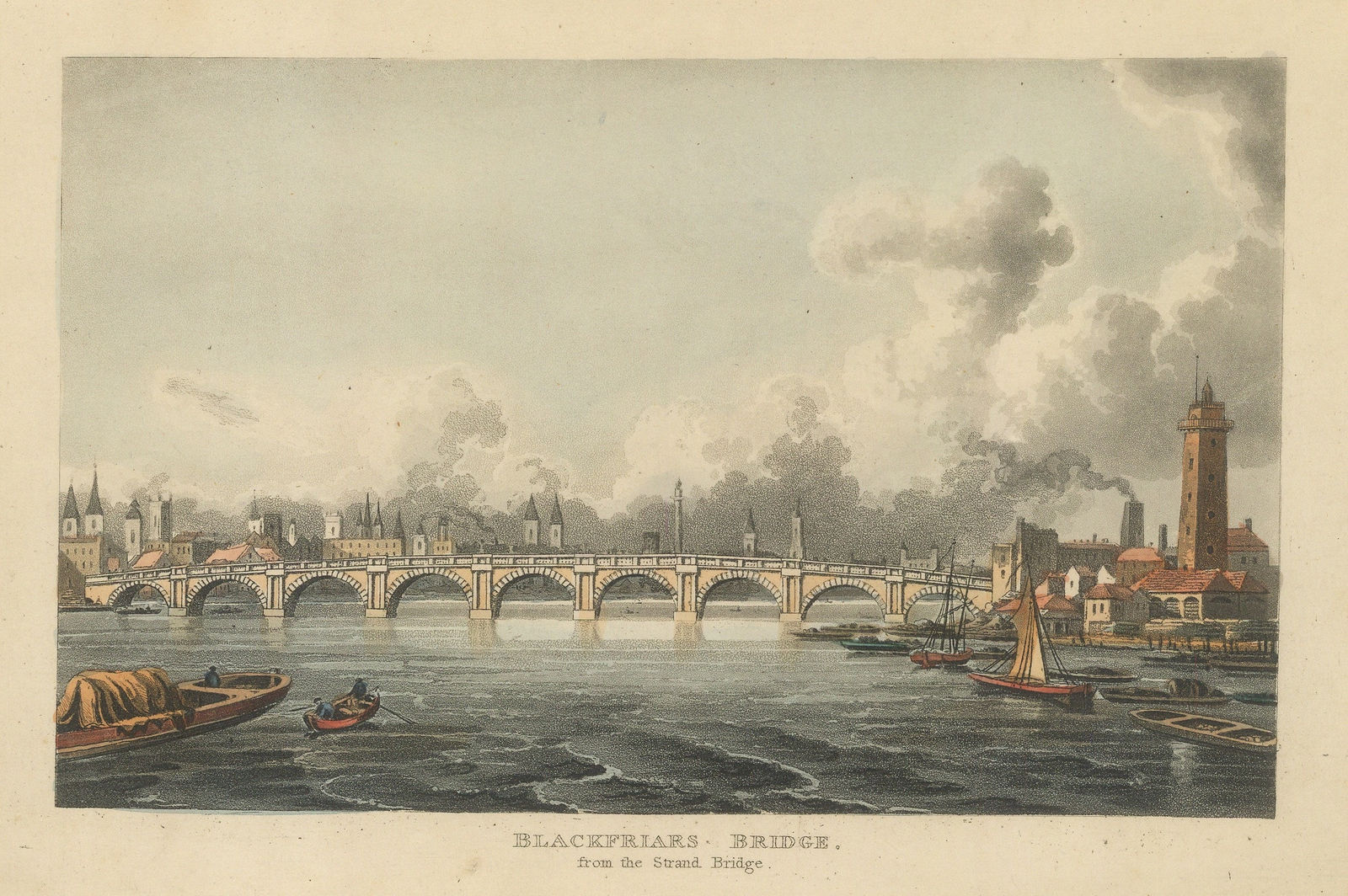 John Papworth, London - Blackfriars Bridge, 1816