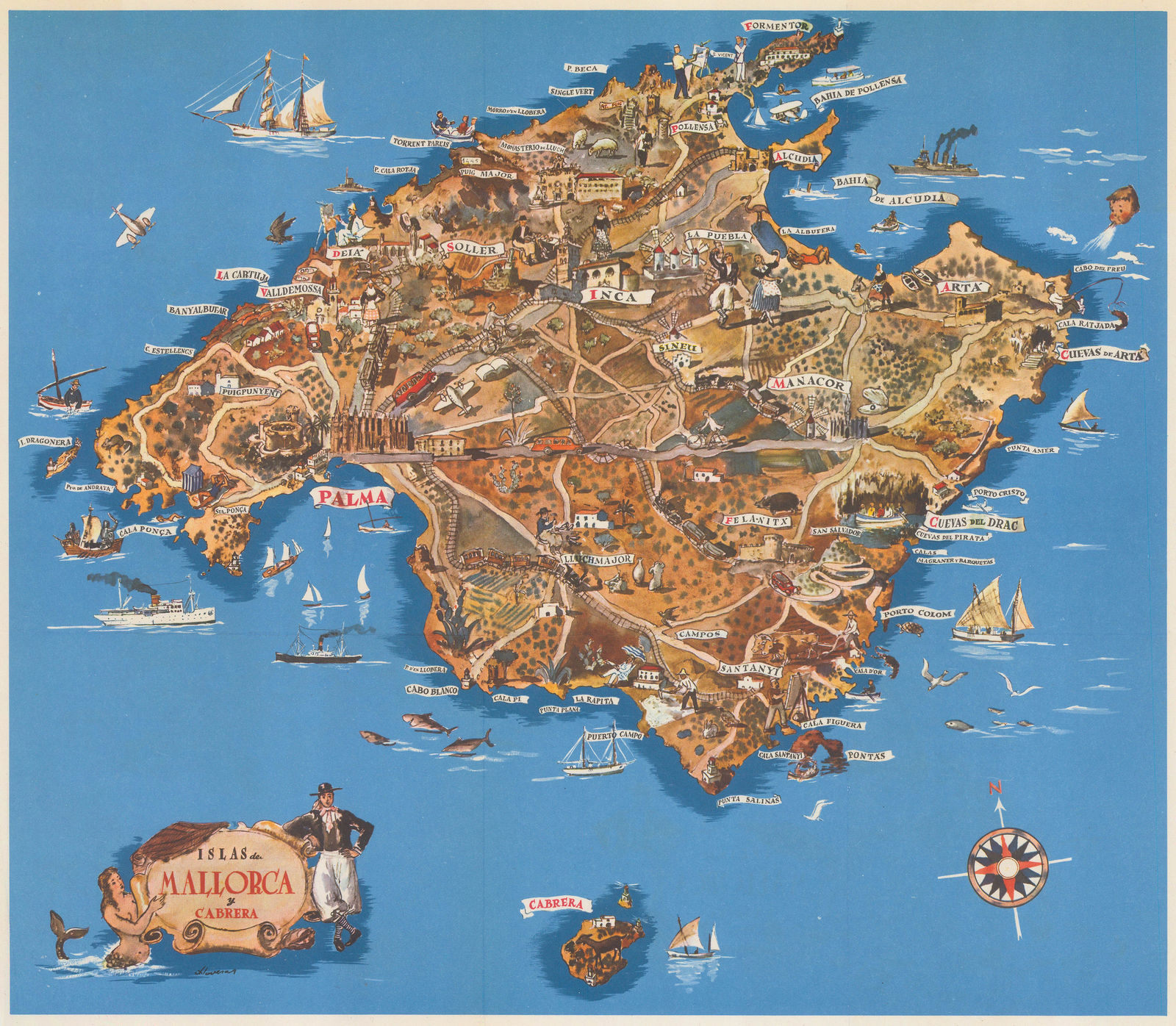 R. Dolcet, Islas de Mallorca y Cabrera, 1950