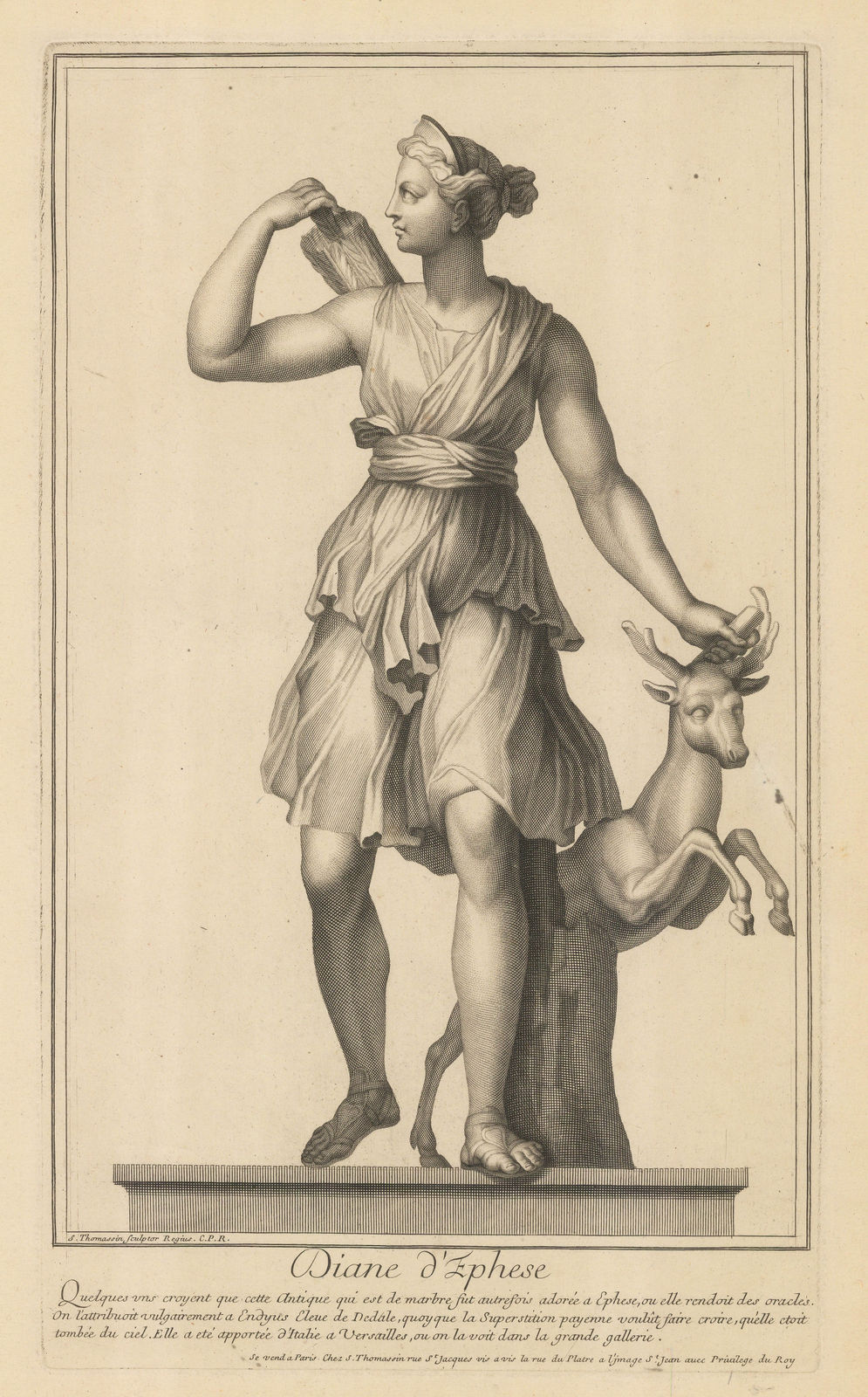Simon Thomassin, Mythology - Diane d'Ephese, 1720 c.