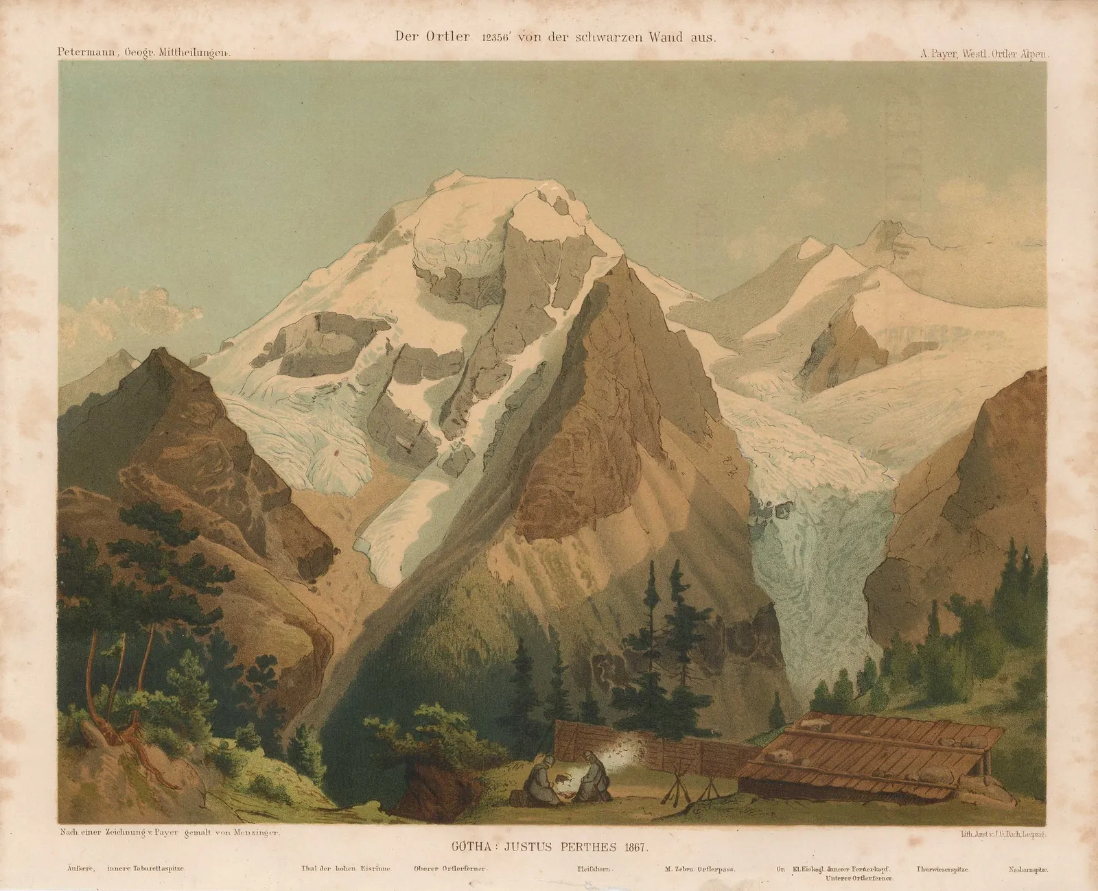Julius von Payer, Italy - Ortles Alps, 1869 c.