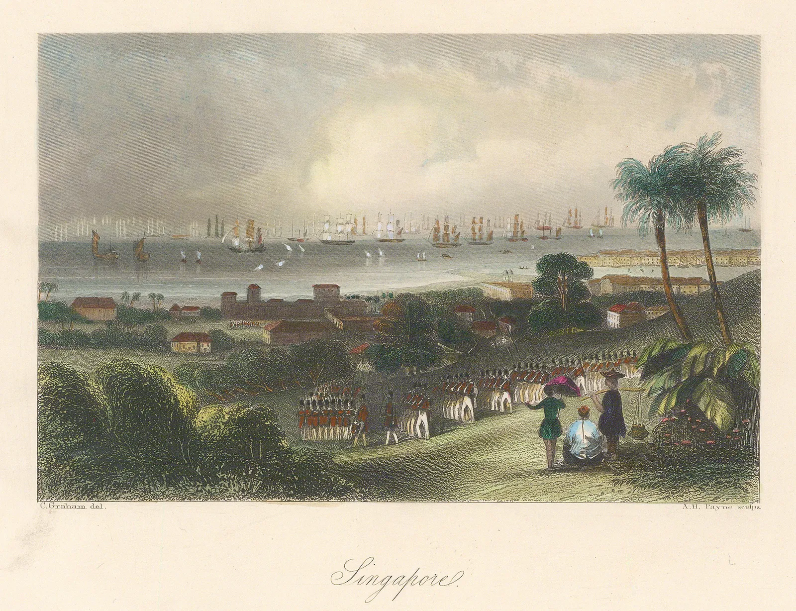 George Wright, Singapore - Government Hill, 1858