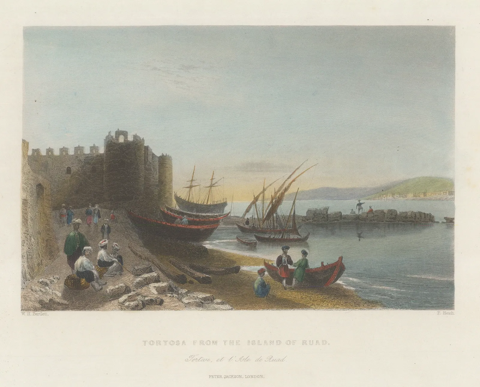 William Bartlett, Syria - Tortosa, 1840 c.