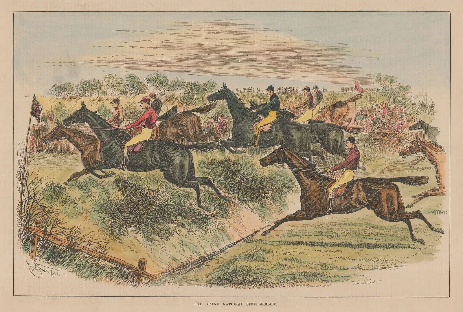 Illustrated Sporting and Dramatic News (ISDN), Horse Racing - Grand National Steeplechase, 1882