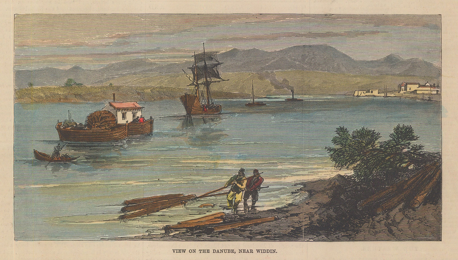 Illustrated London News (ILN), Bulgaria - Danube near Vidin, 1876