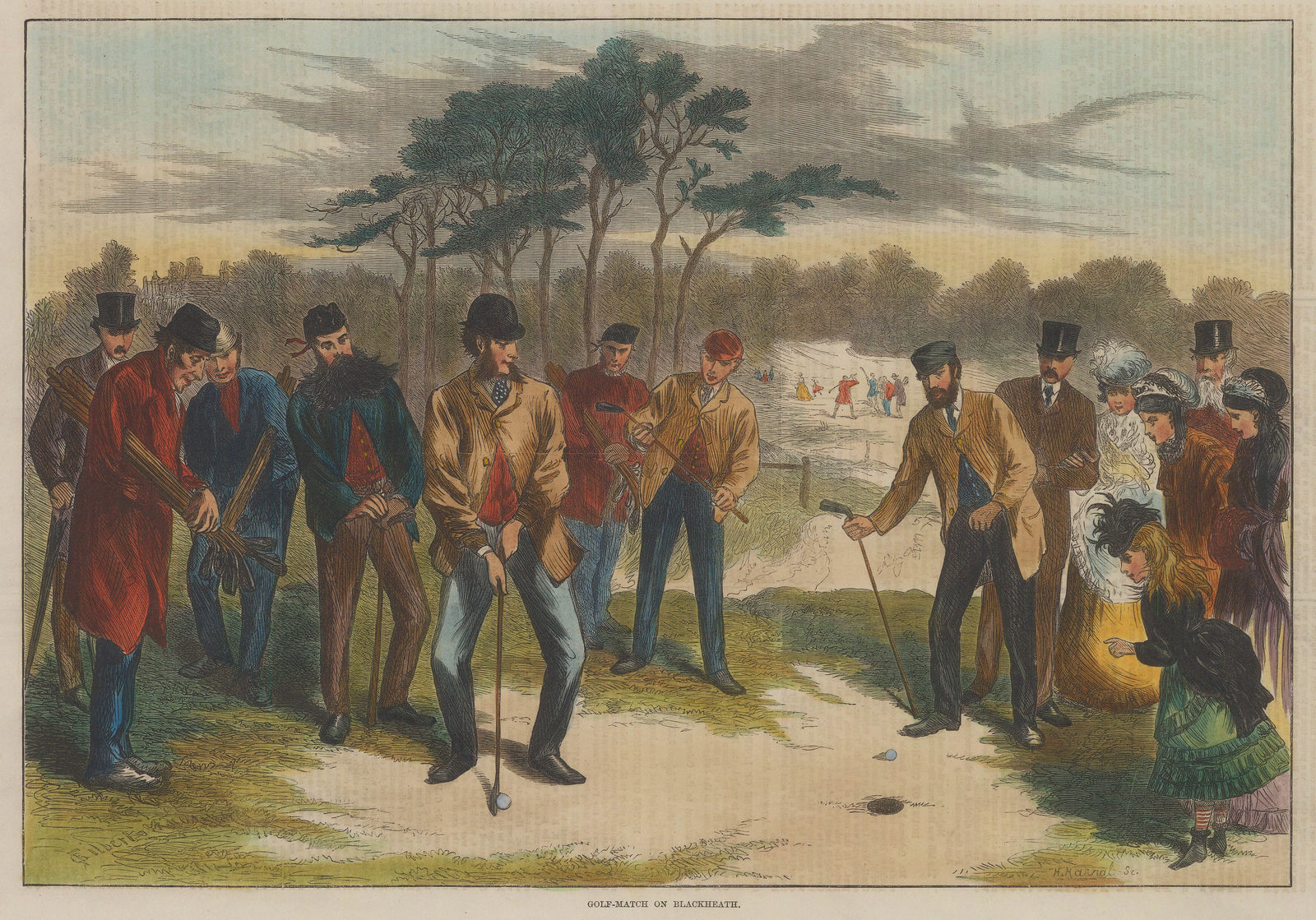 Illustrated London News (ILN), Golf - Blackheath, 1870