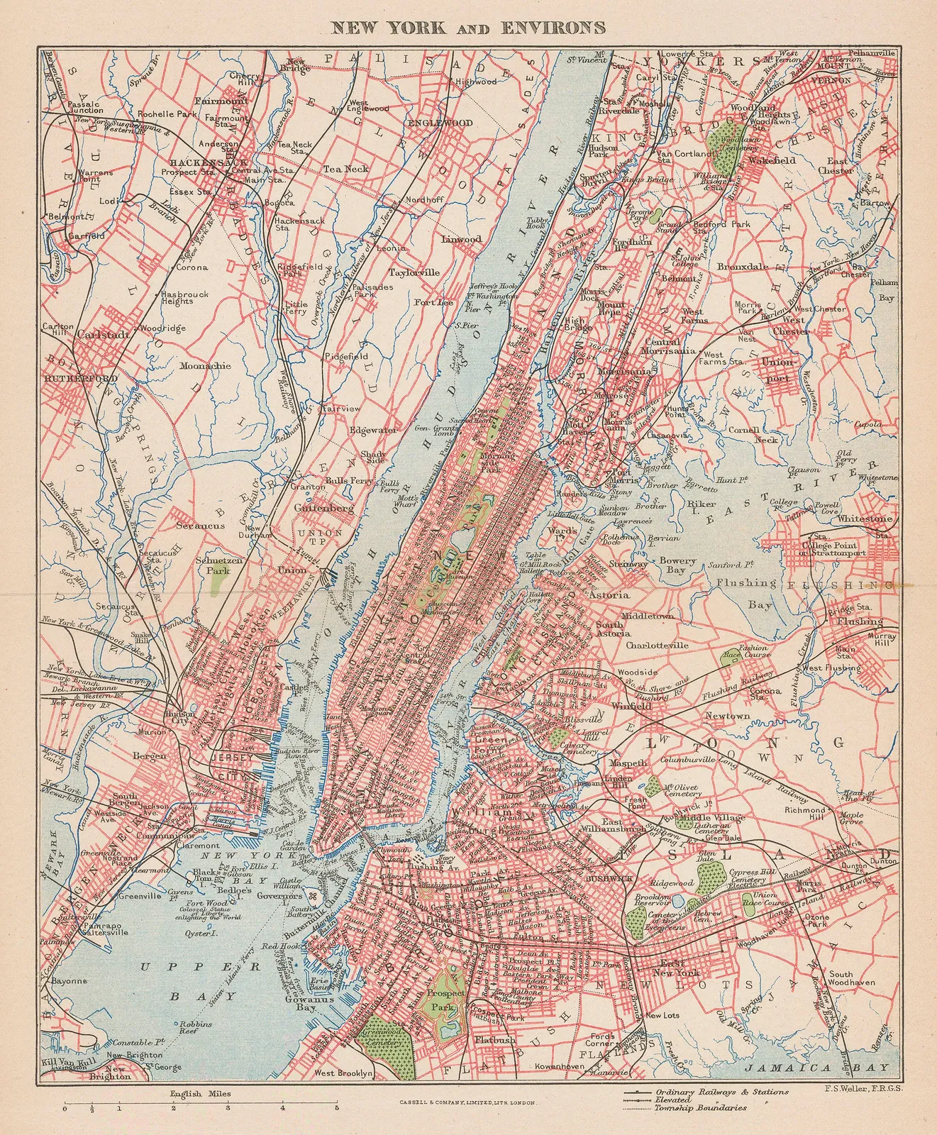 Cassell & Company, New York and Environs, 1880 c.