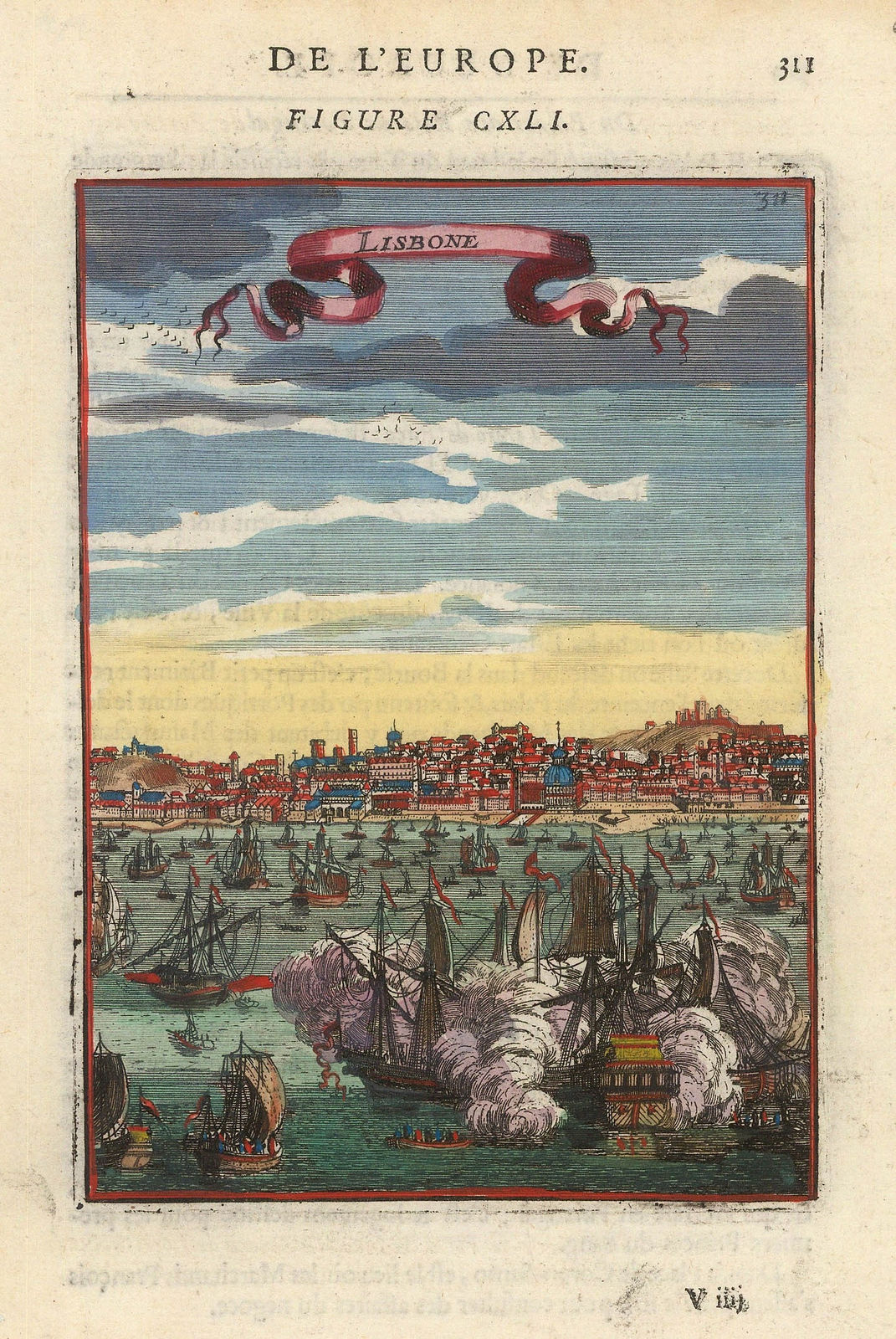 Alain Manesson Mallet, Portugal - Lisbon, 1683