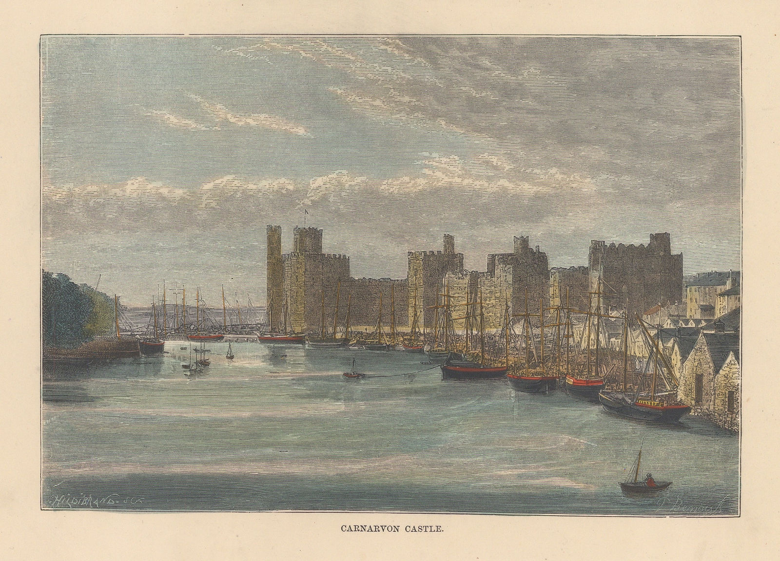 J. C. Brown, Wales - Caernarfon Castle, 1880 c.